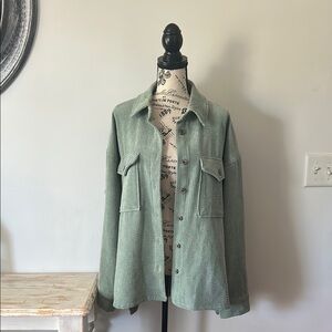 Forever 21 Sage Green Button Down Shirt